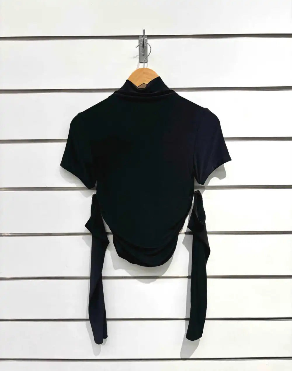 Mock neck top with gloves