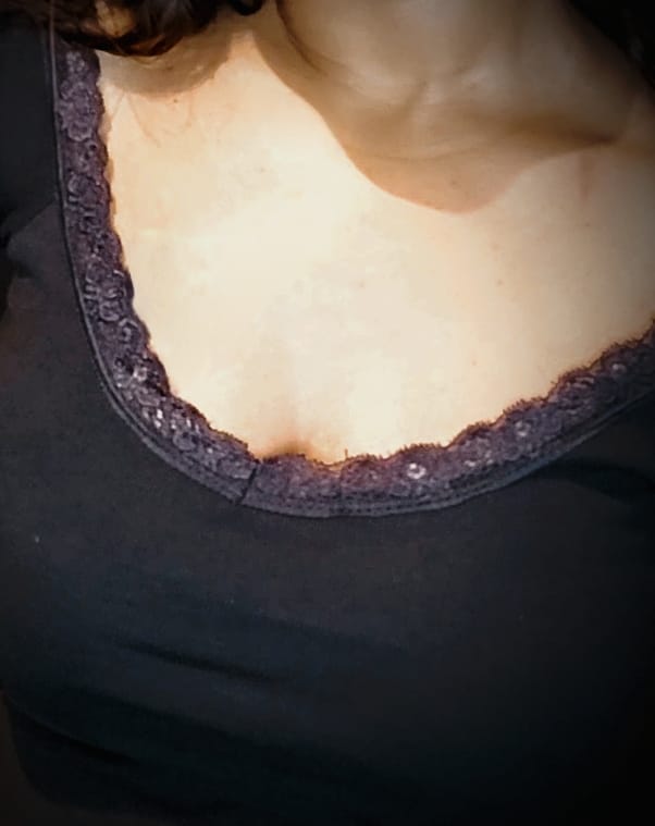 Boat neck Lace trimmed top