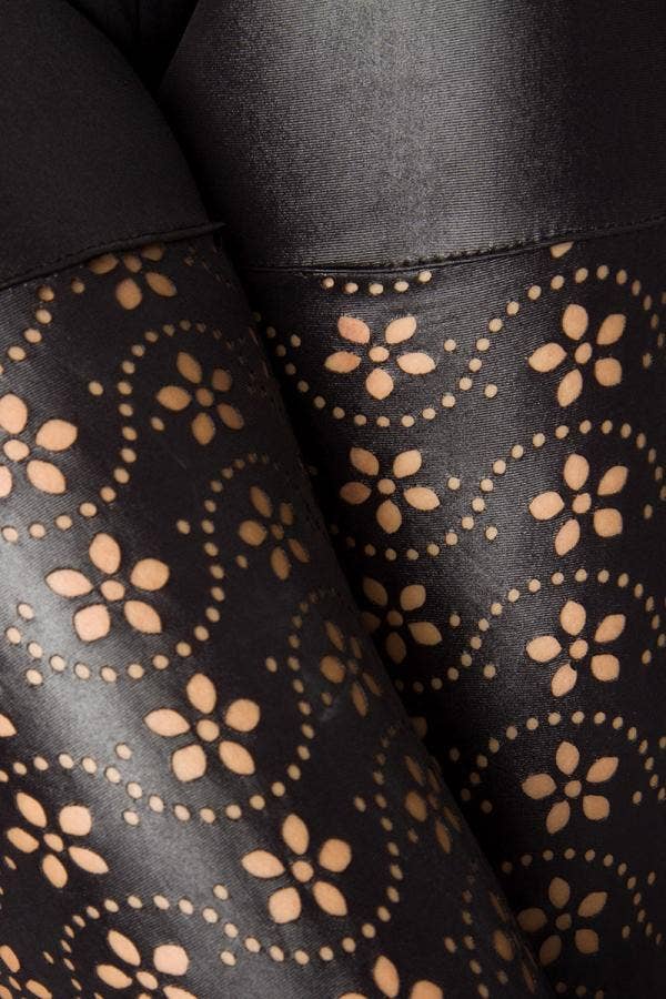 Leather look leggings detail- myXlook.com