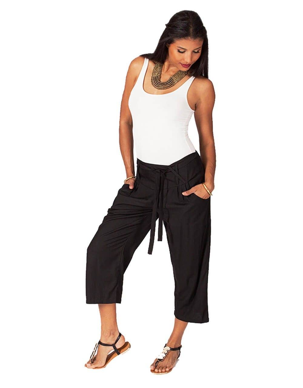 Capri Pants with Belt