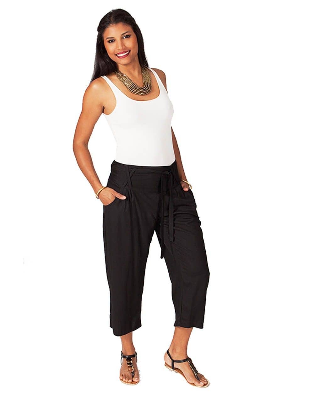 Capri Pants with Belt
