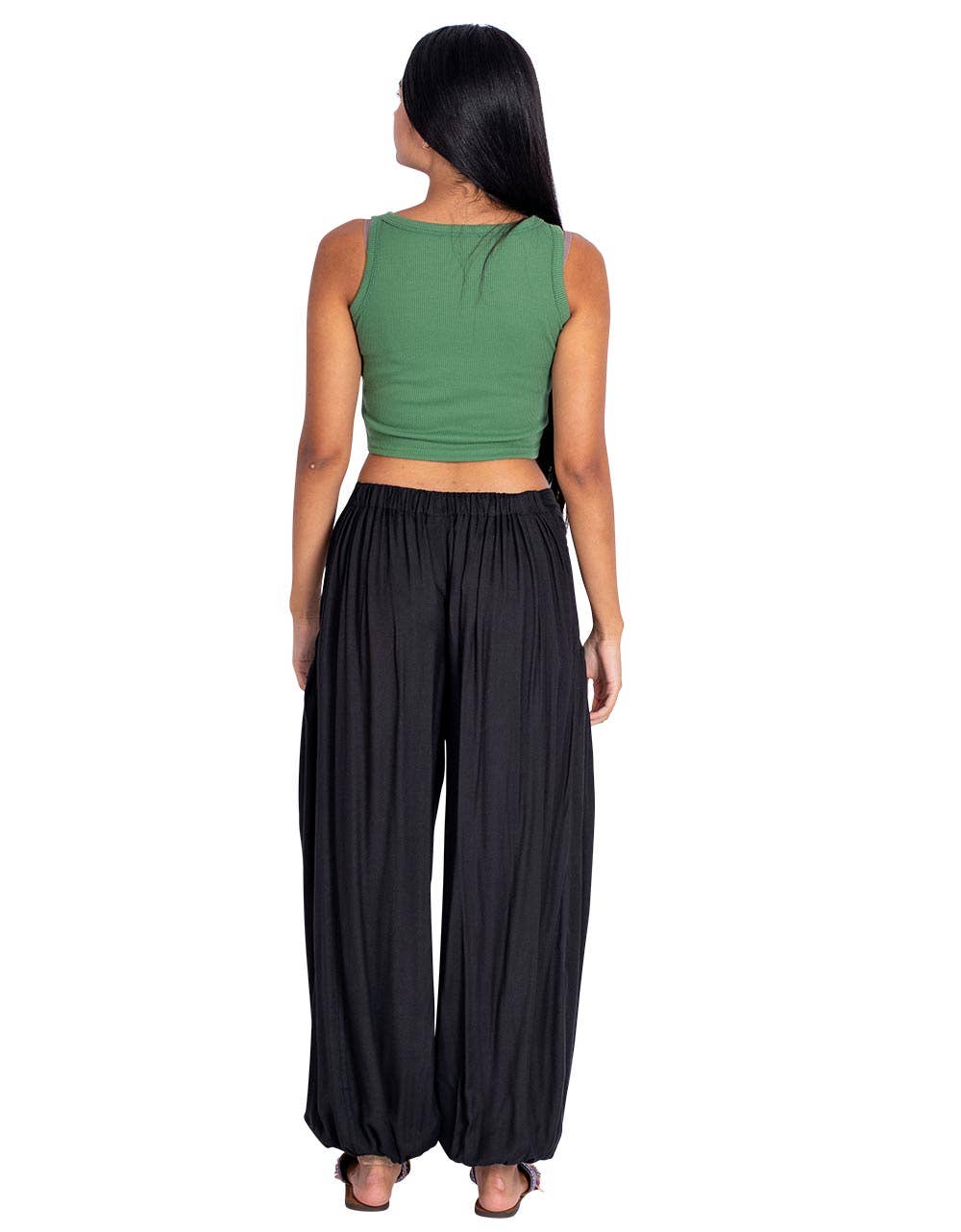 Harem pants with bow