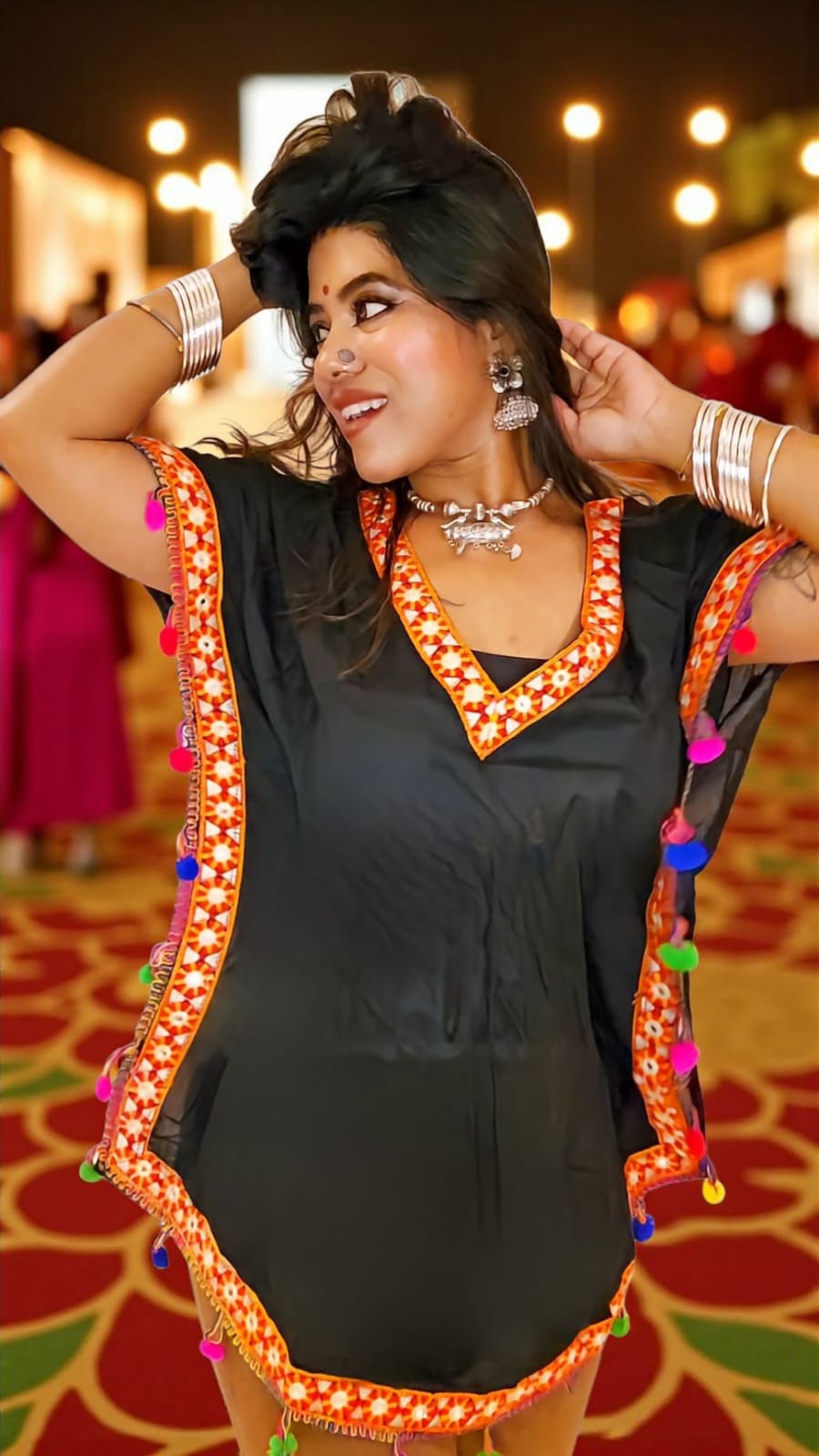 Festive kimono top