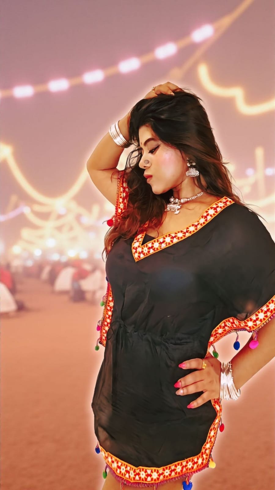 Festive kimono top