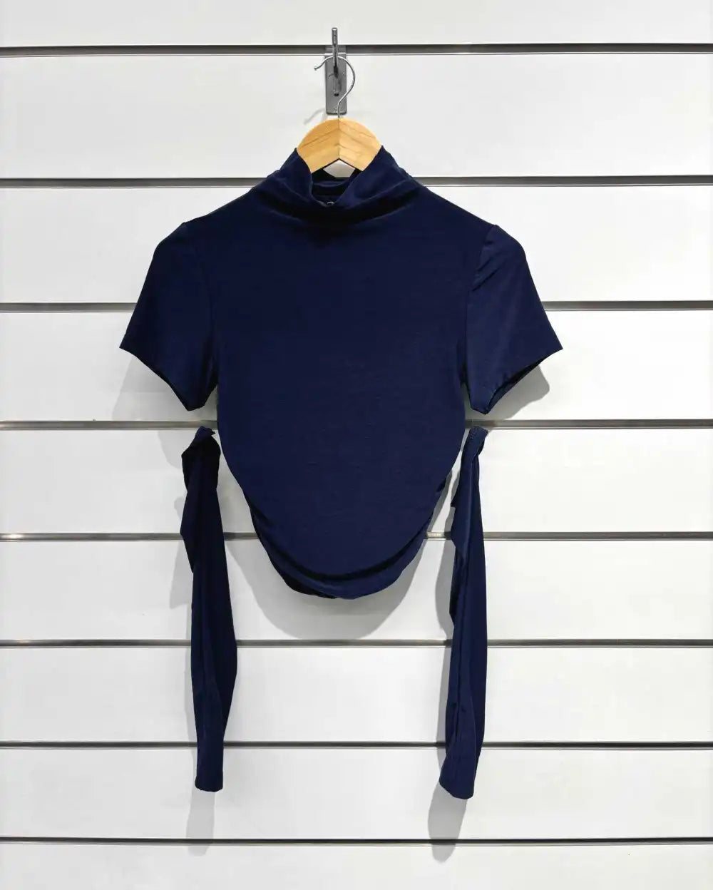 Mock neck top with gloves