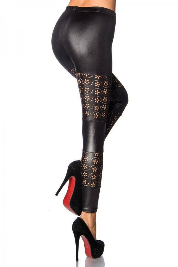 Leather look leggings- myXlook.com