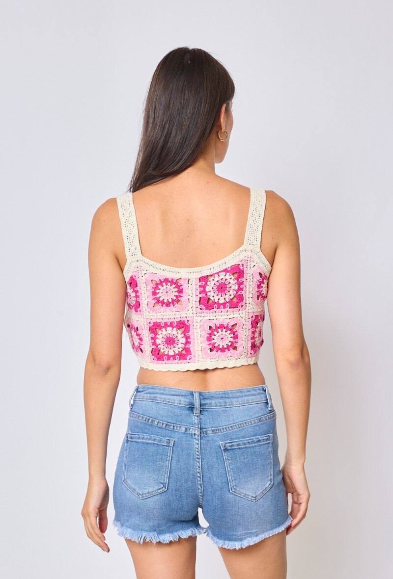 Pattern crochet top